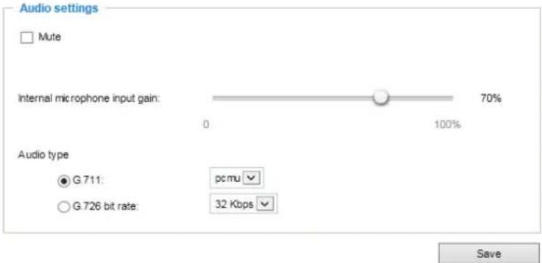 Vivotek FD8166A-N - Audio Settings - 1