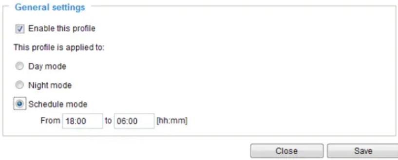 Vivotek FD8166A-N - >Audio detection profile settings - 2