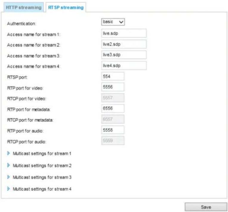 Vivotek FD8166A-N - RTSP Streaming - 1