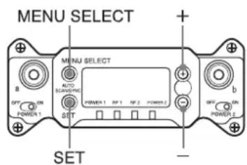 SONY DWR-S03D - Auswahl des Frequenzbereichs / der Gruppe / des Kanals - 1