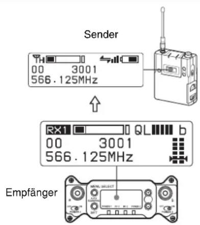 SONY DWR-S03D - Änderung der Einstellungen am Sender - 1