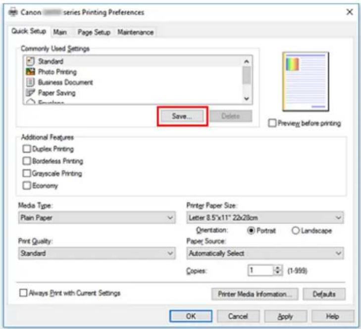 CANON PIXMA G6020 - Registering a Printing Profile - 1