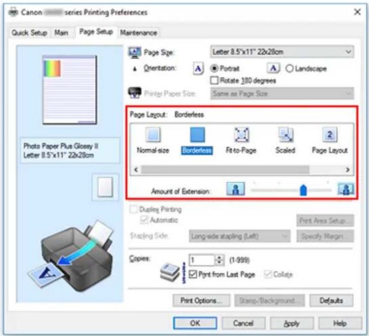 CANON PIXMA G6020 - Setting Borderless Printing - 1