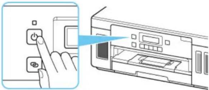 CANON PIXMA G6020 - Press the ON button to turn on the printer. - 1