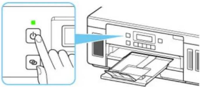 CANON PIXMA G6020 - Press the ON button to turn off the printer. - 1