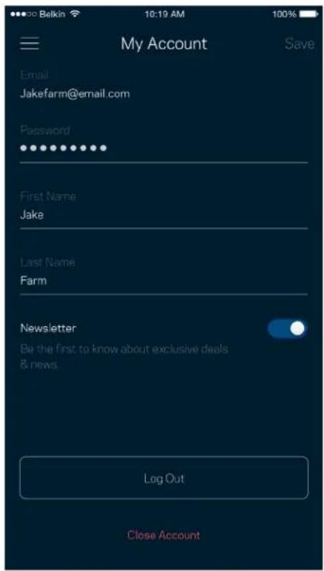 My Account Email Jakefarm@email.com Password First Name Jake Last Name Farm Newsletter Be the first to know about exclusive deals & news. Log Out Close Account