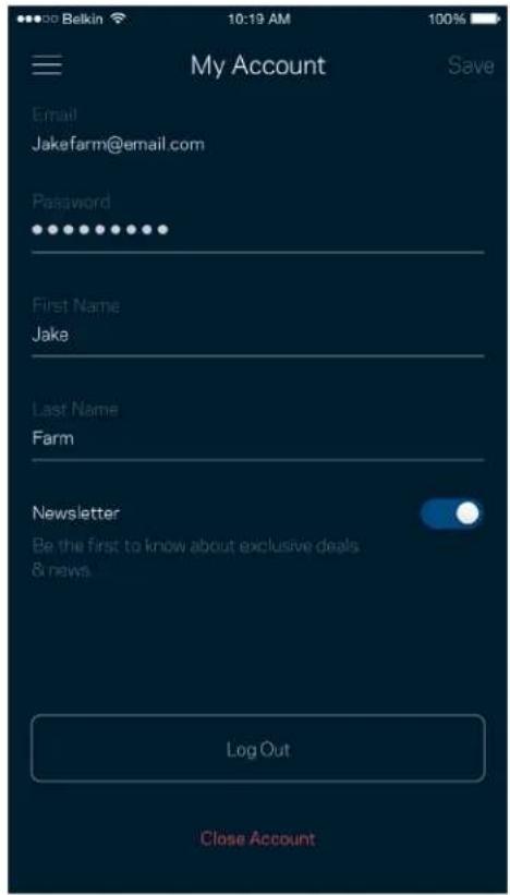 My Account Email Jakefarm@email.com Password First Name Jake Last Name Farm Newsletter Be the first to know about exclusive deals & news Log Out Close Account