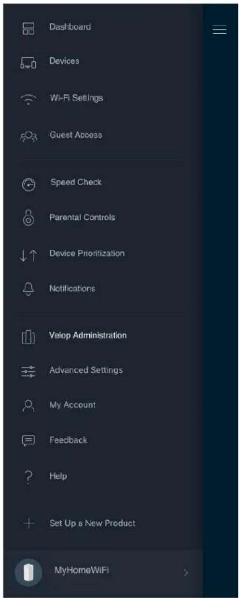 LINKSYS Velop AX5300 - Administración de Velop - 1