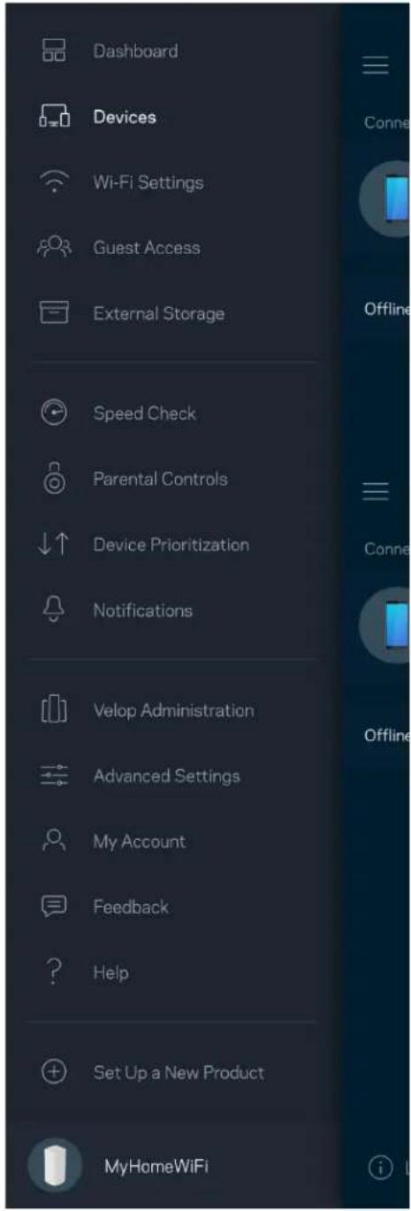 LINKSYS Velop AX5300 - Dashboard (Πίνακας εργαλείων) - 2