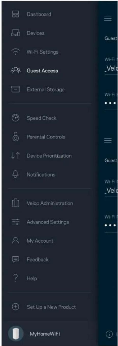 LINKSYS Velop AX5300 - Wi-Fi-innstillinger - 4