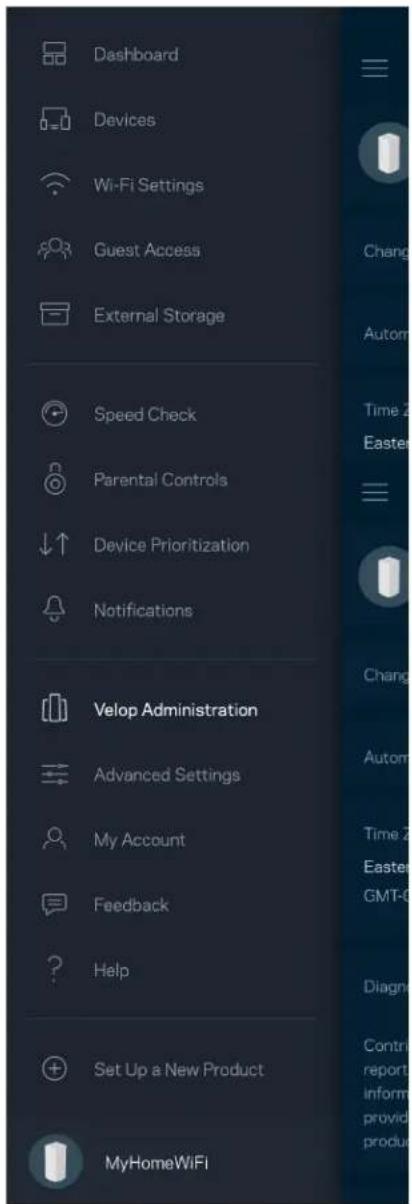LINKSYS Velop AX5300 - Администрирование Velop - 1