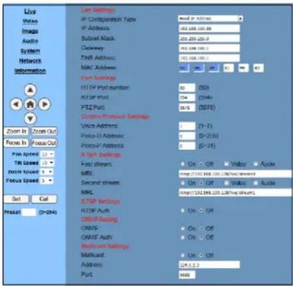 ClearOne Unite 200 - Network Setting, Click "Network." - 1