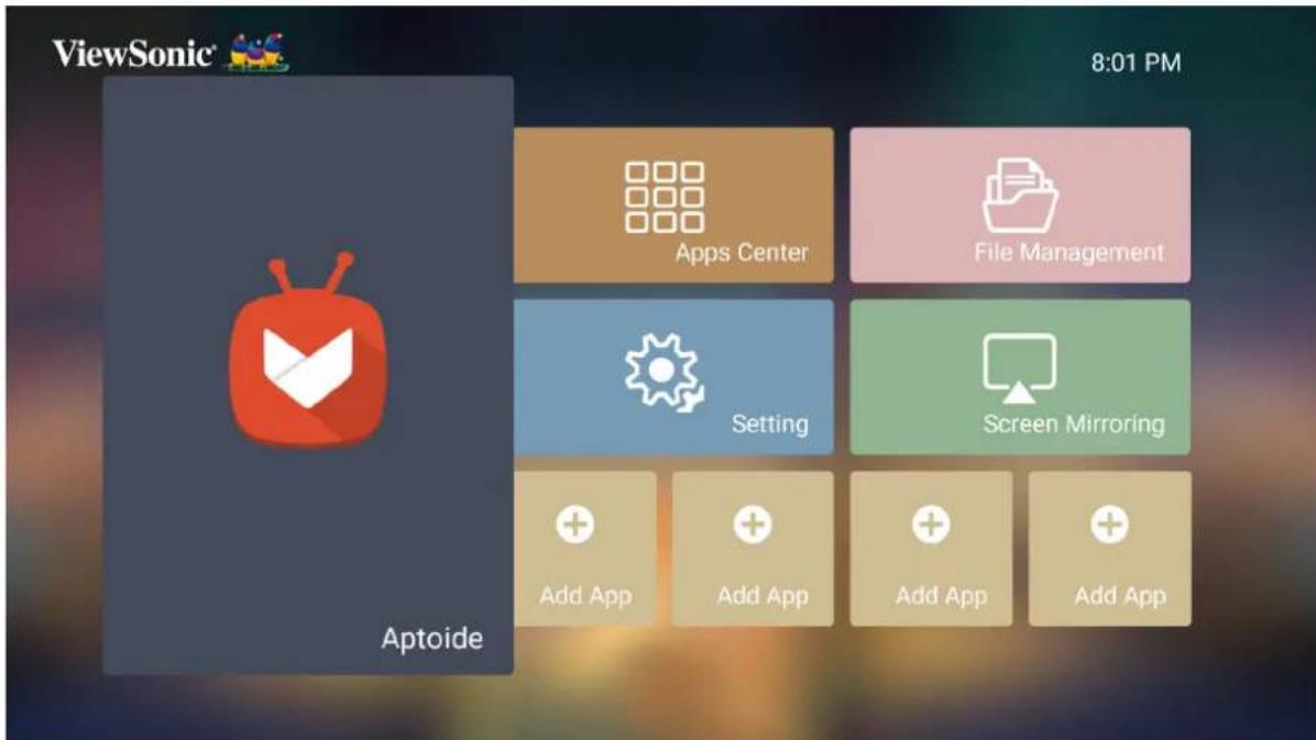 VIEWSONIC X100-4K - Aptoide - 1