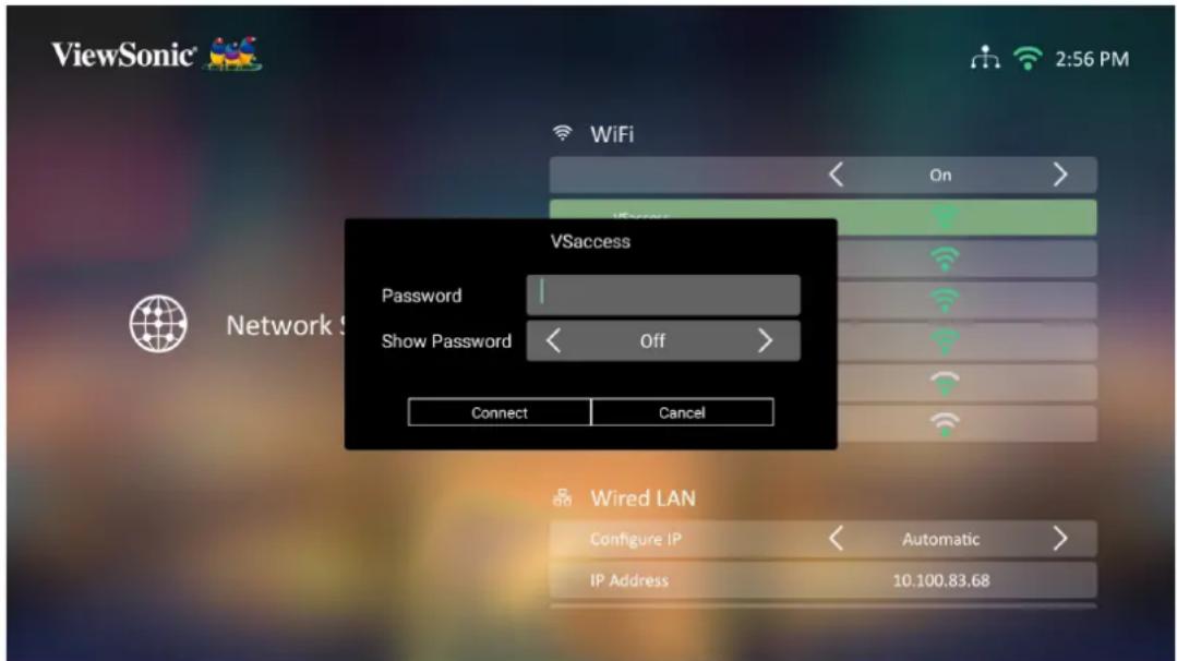 VIEWSONIC X100-4K - WLAN-Verbindung - 3