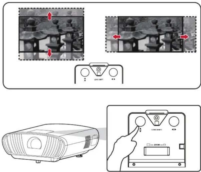 VIEWSONIC X100-4K - Projiziertes Bild steuern - 1