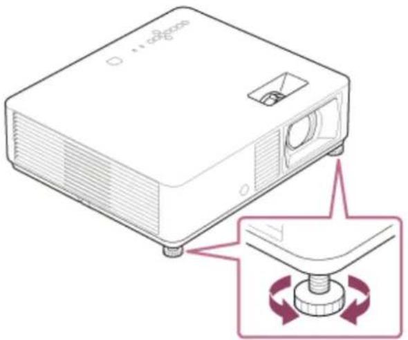 SONY VPL-CWZ10 - Adjusting the Screen Position - 1