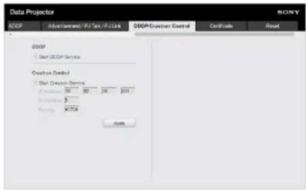 Data Projector ADOIP Adjustment / PJ Tax / PJLXK DBOP/Create Control Certificate Reset DBOP Start SQLIP Service Create Control Start Design Service Production: 10 R2 N Q31 Output: 5 Output: A1704 Apply SONY