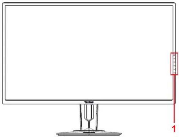 VIEWSONIC XG3220 - 2-2. Außenseite des Monitors - 1