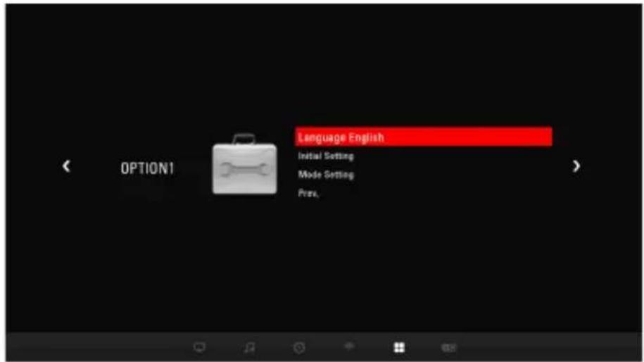 LG CineBeam PH30N - OPTION 1-Einstellungen - 1