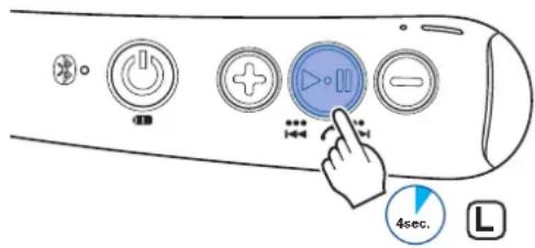 DENON AH-C820W - Halten Sie die Taste ▶ II im Kopplungsmodus ca. 4 Sekunden lang gedrückt. - 1