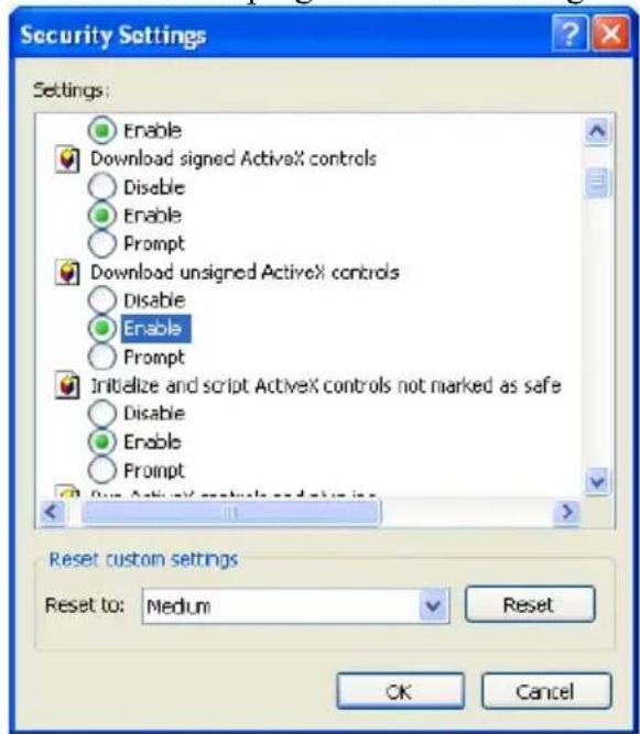 Provision-ISR DI-350IP5S36 - Q: IE cannot download ActiveX control. How can I do? - 3