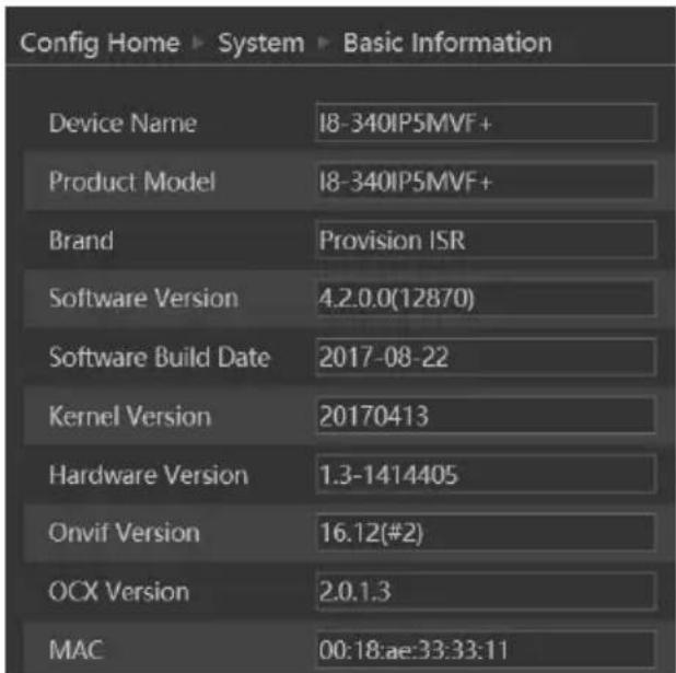 Provision-ISR DI-350IP5S36 - Basic Information - 1