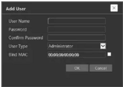 Provision-ISR DI-350IP5S36 - Adding a user: - 1