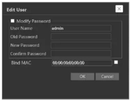 Provision-ISR DI-350IP5S36 - Modify user: - 1