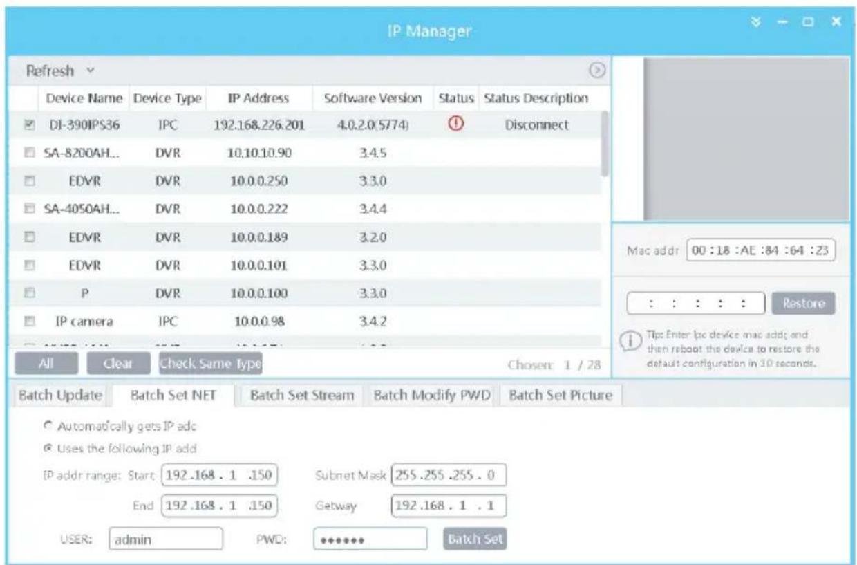 Provision-ISR I3-390IP5SVF - Access through IP Manager Software - 3