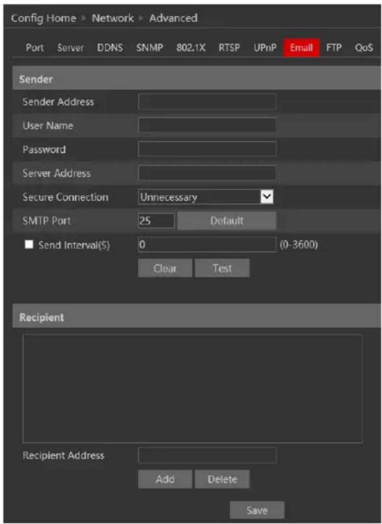 Provision-ISR I8-340IP5MVF+ - Email Setting - 1