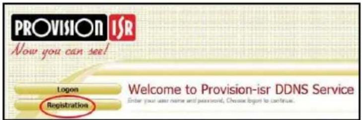 Provision-ISR I8-340IP5MVF+ - To register a domain with Provision-ISR DDNS server follow these steps: - 1