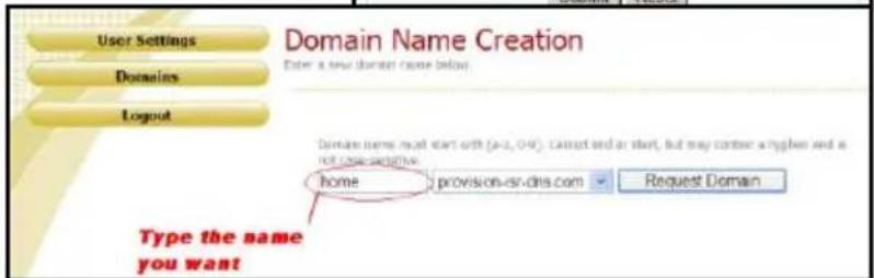 Provision-ISR I8-340IP5MVF+ - To register a domain with Provision-ISR DDNS server follow these steps: - 3