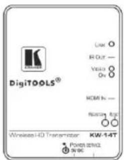 DigiTOOLS® Lux IR Out — Veld On HDMI In — Rearway App Wireless HD Trans-ter KW-14T Power SET/CL 5V DC