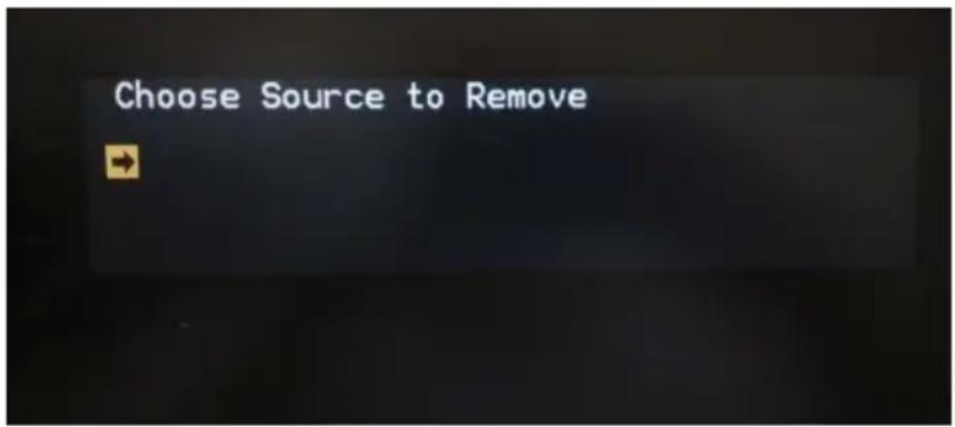 Choose Source to Remove