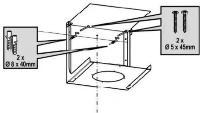 2 x Ø 8 x 40mm 2 x Ø 5 x 45mm