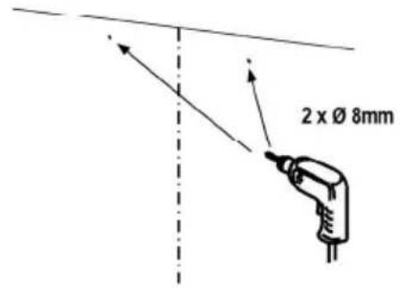 2 x Ø 8mm