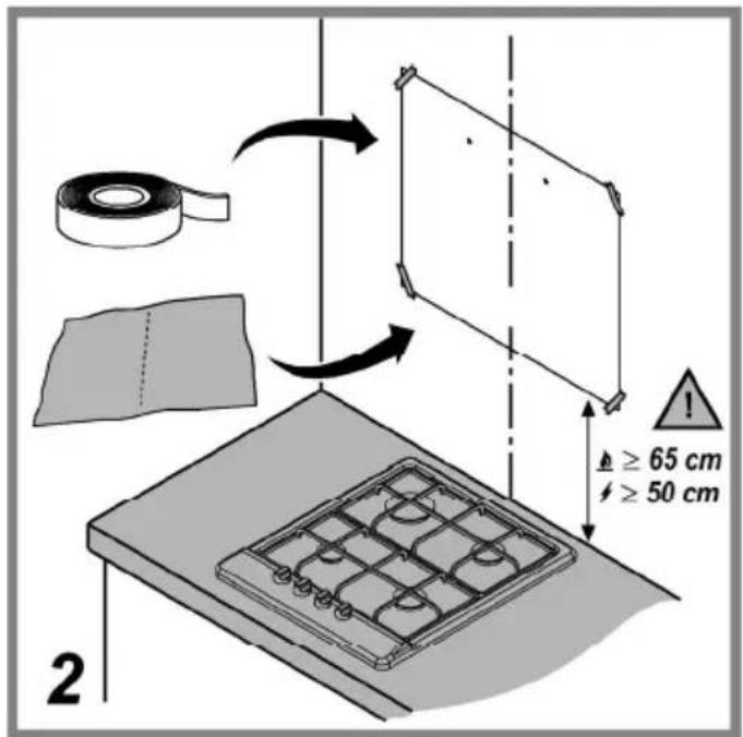 ≥ 65 cm ≥ 50 cm 2