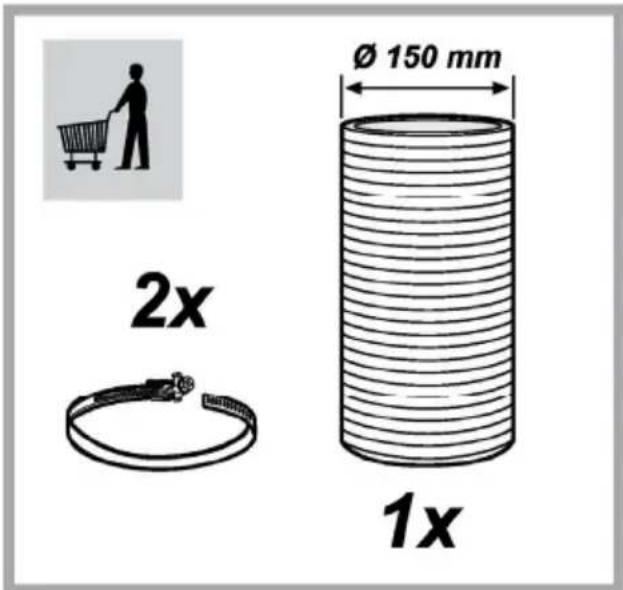 Ø 150 mm 2x 1x