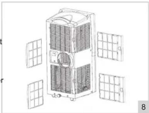 BESTRON AAC9000 - Nettoyage et entretien - nettoyage du filtre - 1