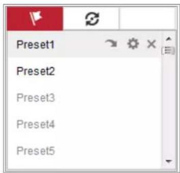 Hikvision DS-2CD5546G1-IZ(H)S - - Setting a Preset: - 1