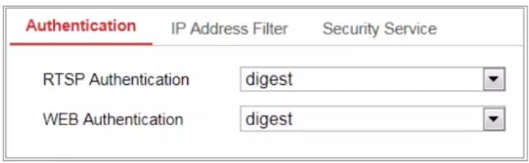 Hikvision DS-2CD5A46G1-IZ(H)S - Authentication. - 1