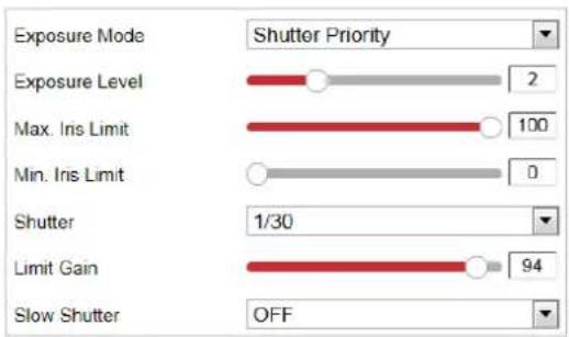 Hikvision DS-2DF8A836IX-AEL - Exposure Settings - 2