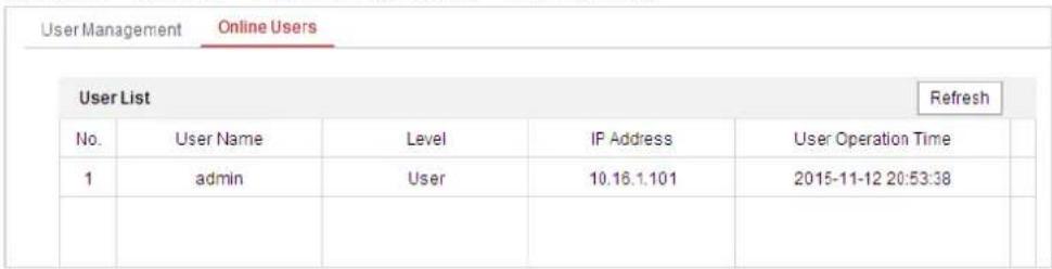 Hikvision DS-2DF8A836IX-AEL - Online Users - 1
