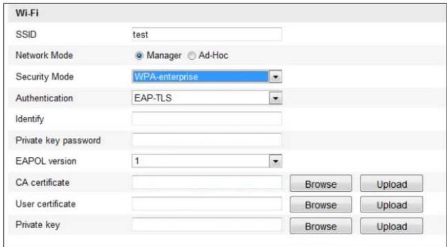 Hikvision DS-TCP345D - WPA- enterprise and WPA2-enterprise Mode: - 1