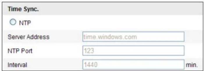 Hikvision DS-TCP345D - ◆ Synchronizing Time by NTP Server - 1