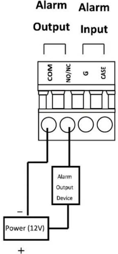 Hikvision DS-K2800 - Connecting the External Alarm Device - 1