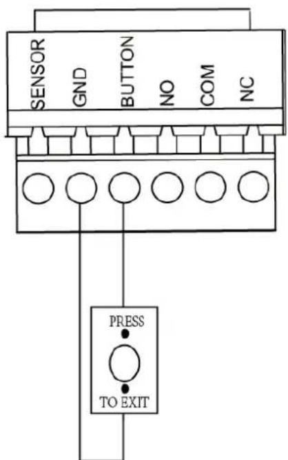 SENSOR GND BUTTON NO COM NC PRESS TO EXIT