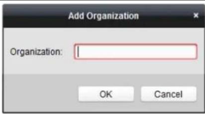 Add Organization Organization: OK Cancel