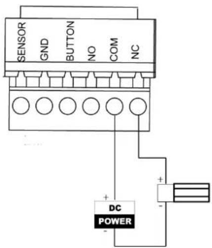 SENSOR GND BUTTON NO COM NC DC POWER