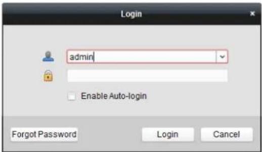 Login admin Enable Auto-login Forgot Password Login Cancel
